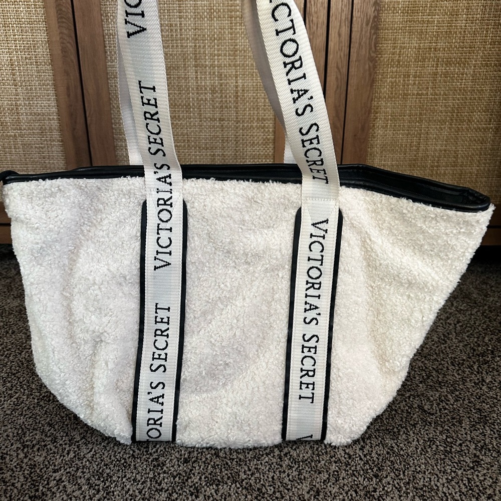 Victoria's Secret White and Black Tote Bag